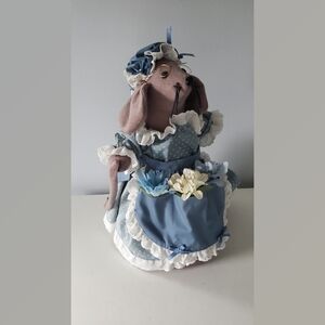 Vintage Lady Country Mouse Door Stop